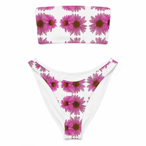 Recycled bandeau bikini
