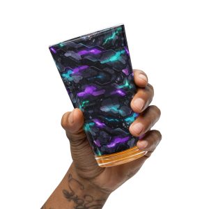 Cyber Punk Camo Shaker pint glass