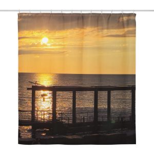 Unreal Sunset Shower curtain